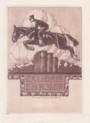 Exlibris bookplate - exlibris,