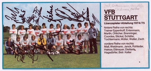 Vfb stuttgart 1974 - 1974/75, fußball