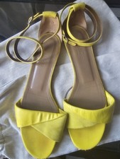 Hermès Sandalen Leder Gelb Gr