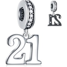 21. Geburtstag Charm Anhänger