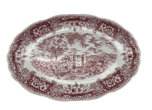 Servierteller oval winterling - servierteller,