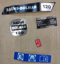 SACHS DOLMAR 120 Aufkleber-Set für Motorsäge, Chainsaw decal kit