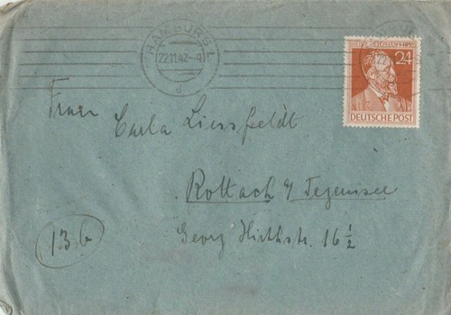 Briefumschlag 1947 - briefumschlag, 22.11.1947