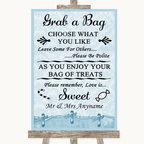 Blau shabby chic grab bag - chic,