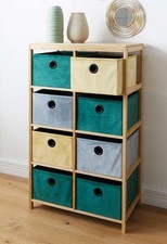 Bambus Regal Kommode "Bunt" 8