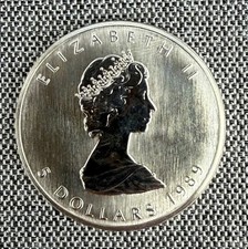 Maple leaf 1989 canada 1oz - leaf,