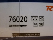 Roco 76020 H0 Set Rolldachwagen-und Schenkdachwagen der SBB/DB Epoche 4/5