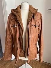 Damen Jacke Braun, Größe L, Kunstleder