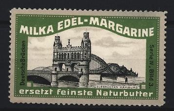 Reklamemarke hamburg milka - hamburg,,