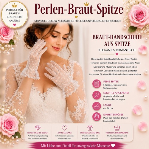 Spitzen handschuhe weiss - handschuhe, braut