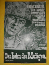 Lohn der Mutigen / EA-Werberatschlag 1965 / Frank Sinatra, Clint Walker
