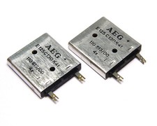 2x AEG Selen-Flachgleichrichter / Radio Einweg-Gleichrichter, E125 C130, NOS
