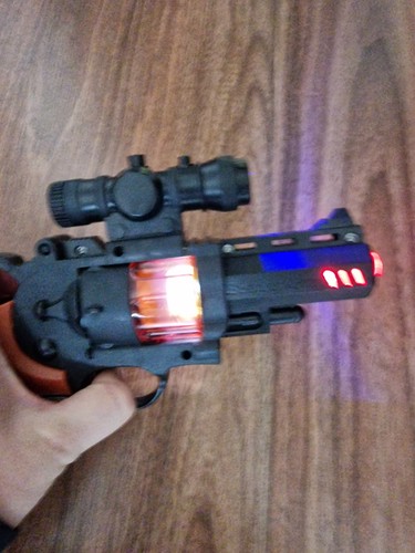Led leucht revolver pistole - led,