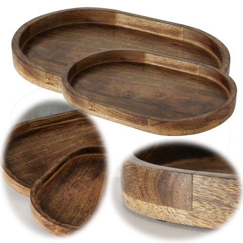 Deko tablett mango holz - deko-tablett,