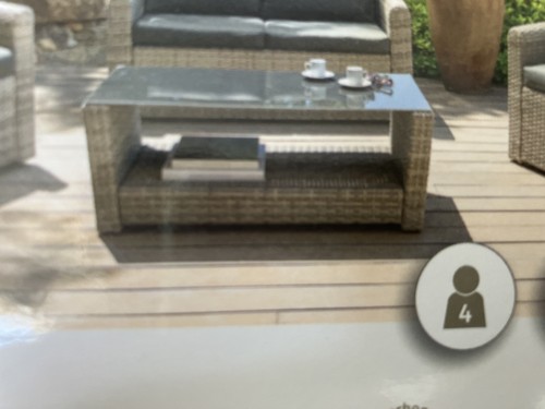 Rattan couchtisch mit - rattan,