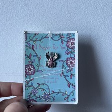 SCHUTZENGEL KLAR EDELSTEIN Anstecknadel Abzeichen Brosche Vintage Edinburgh Schottland