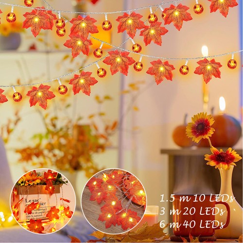 Led lichterkette ahornblatt - led,