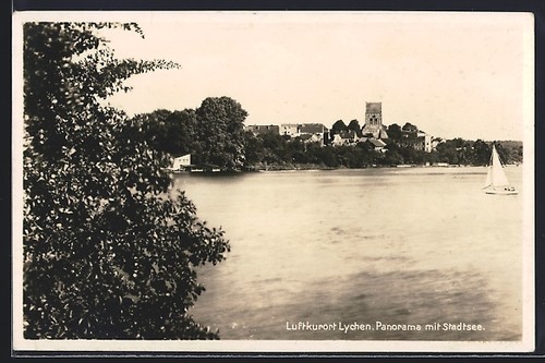 Ansichtskarte lychen panorama - ansichtskarte,