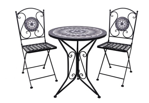 Balkonmöbel set teo tlg - balkonmöbel-set, 3-tlg