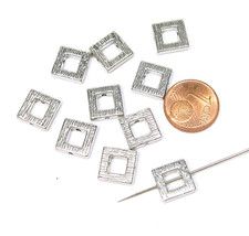 10 Perlen Metallperlen Spacer