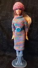 Barbie kleid handgestrickt - barbie,