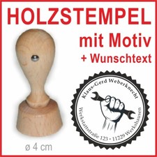 Holzstempel + Wunschtext KFZ
