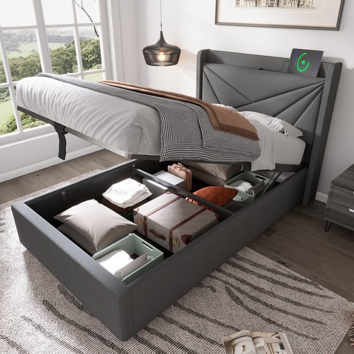 Polsterbett 90x200 mit