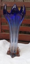 XL Große schwere Glas Vase - MURANO - dekorativ - Höhe 30 cm -  