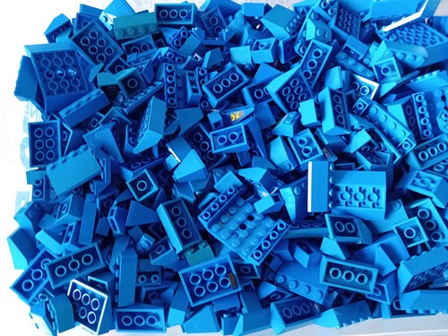 100x lego dachsteine - dachsteine, blau
