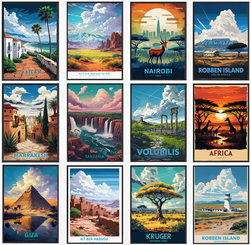 Vintage reise afrika urlaub - vintage,