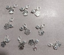 Hundepfötchen,Katzen Pfoten, Anhänger Mit Buchstabe, Charm,Unbenutzt Sammlung 