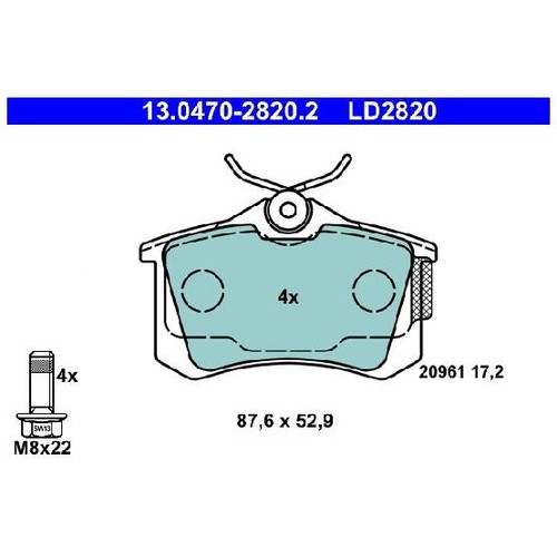 Satz bremsbeläge 23844559 - satz,