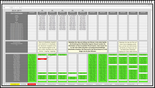 Personalplan einsatzplan - personalplan,