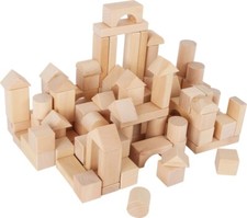 Holzbausteine im Beutel