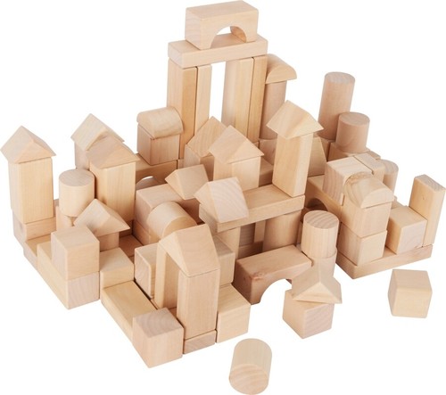 Holzbausteine beutel - holzbausteine, im