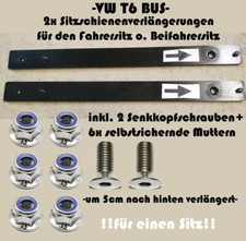 2x Sitzschienenverlängerung