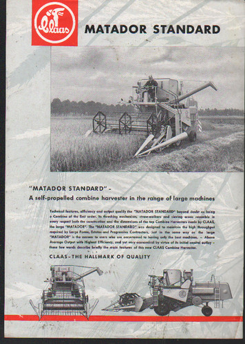 Claas matador standard - claas, "matador