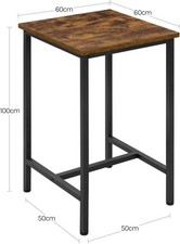 Bartisch Bistrotisch Stehtisch Esstisch Metallgestell 60x60x102cm tb34vbn