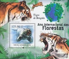 Briefmarken Mosambik 2011 Mi Block 428 (kompl. Ausgabe) postfrisch Bengal-Tiger 
