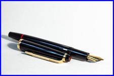 1980s rOtring Renaissance Kolben Füller in Schwarz & Gold mit BB stahl Feder