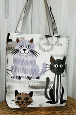 Einkaufstasche , Wendetasche Stofftasche Beutel Shopper  selbst genäht