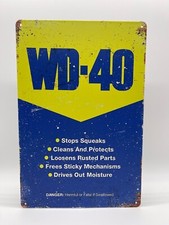 Blechschild WD40 20x30cm Nostalgie Retro Reklame Vintage Deko Geschenk Werkstatt