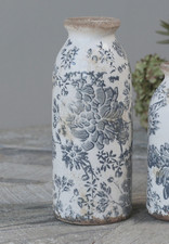 Vase Deko Flasche Keramik H 20