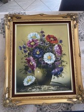 Öl Gemälde Stillleben Blumen