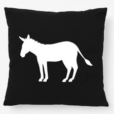 Kissen Esel Silhouette