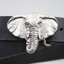 Elephant belt buckle - , antique