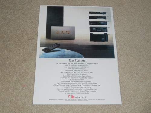 Nakamichi system 7 - ad,, amp
