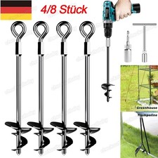 4/8x Erdanker Bodenanker Schaukel-Anker Setlang Befestigungsanker Erdnagel Anker