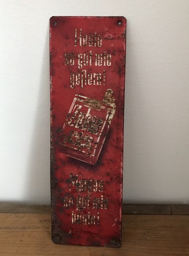 Altes blechschild zuban - altes,