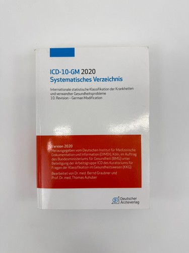 Icd 2020 systematisches - icd-10-gm,